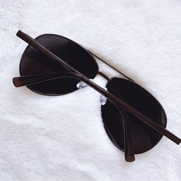 Irene Black Aviator Stylish Polarized Sunglasses - Picture 11 of 12